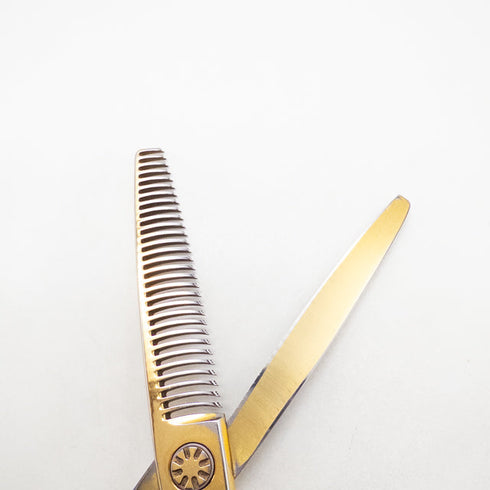 【ハヤシシザーズ ハヤシシザーHAYASHI SCISSORS】V-30RW-WH-6 メガネ シザー セニング 美容ハサミ すきばさみ 美容師 理容師 約25~30% 右利き 6インチ 中古 sc2742