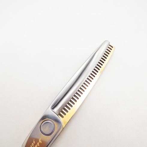 【ハヤシシザーズ ハヤシシザーHAYASHI SCISSORS】V-30RW-WH-6 メガネ シザー セニング 美容ハサミ すきばさみ 美容師 理容師 約25~30% 右利き 6インチ 中古 sc2742