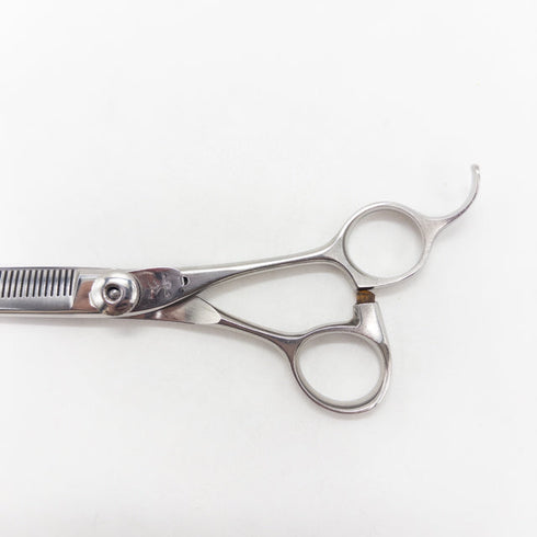 【ナルトシザーズ ナルトシザーNARUTO SCISSORS】デザインカットS オフセット シザー セニング 美容ハサミ すきばさみ 美容師 理容師 約35~45% 右利き 6インチ 中古 sc2749