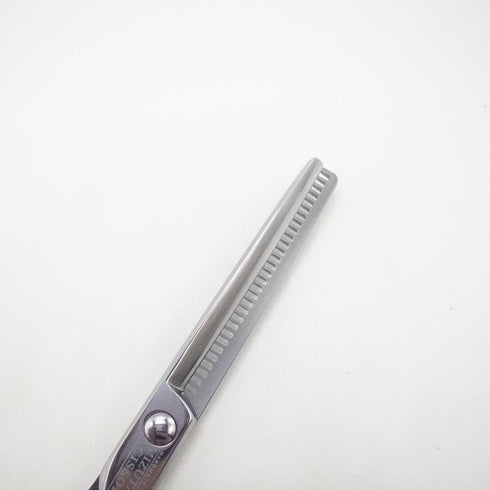 【ミズタニシザーズ ミズタニシザーMIZUTANI SCISSORS】BLACK-SMITH 30目 メガネ シザー セニング 美容ハサミ すきばさみ 美容師 理容師 約10~20% 右利き 5.5インチ 中古 sc2755