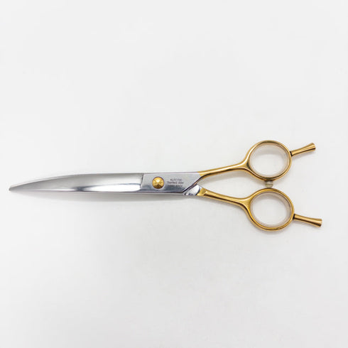 【シルバーラインSilverLine】国民三銃士ノコギリ刃カーブKUTC700 トリミングシザー メガネ 右利き トリマー ペット 7インチ 中古 sc2759