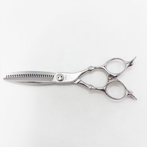 【トギノンTOGINON】DYNA SAURUS ダイナザウルス リバース6.1 メガネ シザー セニング 美容ハサミ すきばさみ 美容師 理容師 約70% 右利き 6.1インチ 中古 sc2763