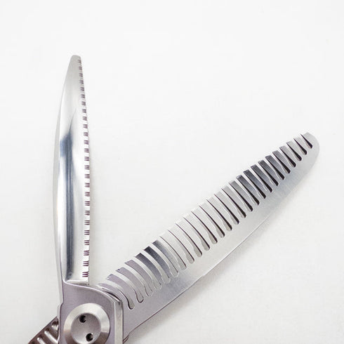 【トギノンTOGINON】DYNA SAURUS ダイナザウルス リバース6.1 メガネ シザー セニング 美容ハサミ すきばさみ 美容師 理容師 約70% 右利き 6.1インチ 中古 sc2763