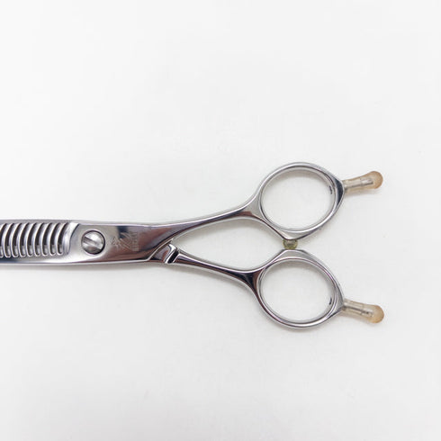 美品【ヒカリシザーズHIKARI光シザーHIKARI SCISSORS】Lucisルーキス 745 メガネ シザー セニング 美容ハサミ すきばさみ 美容師 理容師 約20% 右利き 6インチ 中古 sc2768