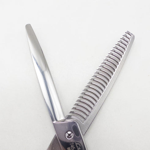 美品【ヒカリシザーズHIKARI光シザーHIKARI SCISSORS】Lucisルーキス 745 メガネ シザー セニング 美容ハサミ すきばさみ 美容師 理容師 約20% 右利き 6インチ 中古 sc2768