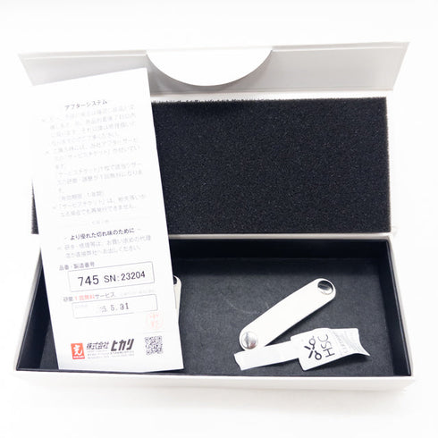 美品【ヒカリシザーズHIKARI光シザーHIKARI SCISSORS】Lucisルーキス 745 メガネ シザー セニング 美容ハサミ すきばさみ 美容師 理容師 約20% 右利き 6インチ 中古 sc2768