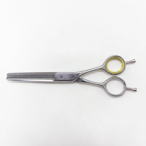 【ヒカリシザーズHIKARI光シザーHIKARI SCISSORS】T-37 メガネ シザー セニング 美容ハサミ すきばさみ 美容師 理容師 約25% 右利き 5.7インチ 中古 sc2769