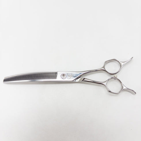 美品【シルバーラインSilverLine】TAMSUI6547カーブ ブレンダー トリミングシザー メガネ 右利き トリマー ペット 6.7インチ 中古 sc2773
