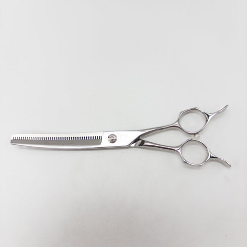 美品【シルバーラインSilverLine】TAMSUI6547カーブ ブレンダー トリミングシザー メガネ 右利き トリマー ペット 6.7インチ 中古 sc2773