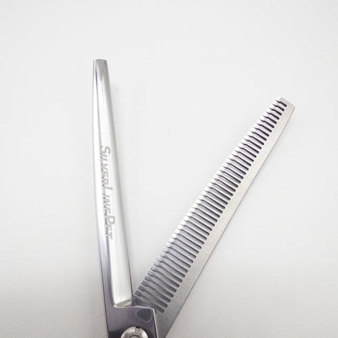 美品【シルバーラインSilverLine】TAMSUI6547カーブ ブレンダー トリミングシザー メガネ 右利き トリマー ペット 6.7インチ 中古 sc2773