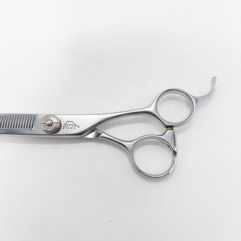 【FUJIフジシザー】DXF60-40 オフセット シザー セニング 美容ハサミ すきばさみ 美容師 理容師 約30% 右利き 6インチ 中古 sc2779