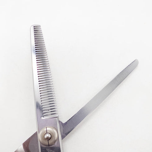 【FUJIフジシザー】DXF60-40 オフセット シザー セニング 美容ハサミ すきばさみ 美容師 理容師 約30% 右利き 6インチ 中古 sc2779