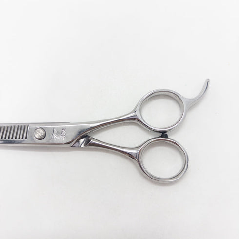 【菊王冠KIKU-OHKAN】Wing 30-T オフセット シザー セニング 美容ハサミ すきばさみ 美容師 理容師 約25~30% 右利き 5.7インチ 中古 sc2783