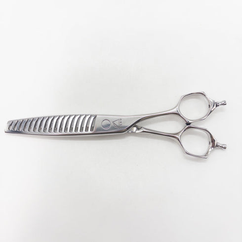 【ミズタニシザーズ ミズタニシザーMIZUTANI SCISSORS】ACRO Acroleaf WIDE M-25 メガネ シザー セニング 美容ハサミ すきばさみ 美容師 理容師 約15~25% 右利き 5.8インチ 中古 sc2785
