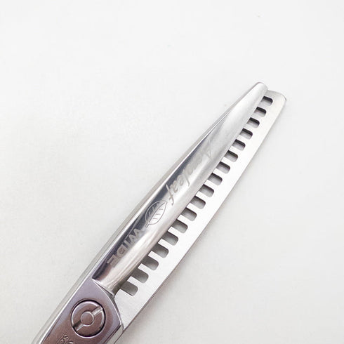 【ミズタニシザーズ ミズタニシザーMIZUTANI SCISSORS】ACRO Acroleaf WIDE M-25 メガネ シザー セニング 美容ハサミ すきばさみ 美容師 理容師 約15~25% 右利き 5.8インチ 中古 sc2785