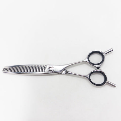 【マック シザーBMAC】DT-2529 両グシ メガネ シザー セニング 美容ハサミ すきばさみ 美容師 理容師 約20~25% 右利き 6インチ 中古 sc2786