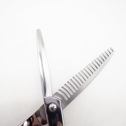 【ジョーウェルJOEWELL】HXG-20 メガネ シザー セニング 美容ハサミ すきばさみ 美容師 理容師 約25~30% 右利き 5.9インチ 中古 sc2793