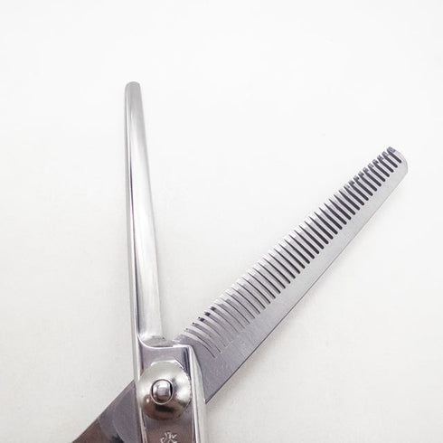 【HONOU炎】3544逆刃 オフセット シザー セニング 美容ハサミ すきばさみ 美容師 理容師 約40~50% 右利き 6インチ 中古 sc2801