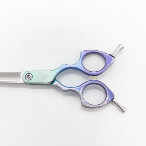 【ビアーズBEARDS】CR-65 Ariesアルミカーブ トリミングシザー メガネ 右利き トリマー ペット 6.5インチ 中古 sc2808