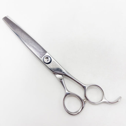 美品【シルバーラインSilverLine】ILSAN6570 CURLFIX70 トリミングシザー オフセット 右利き トリマー ペット 6.5インチ 中古 sc2815