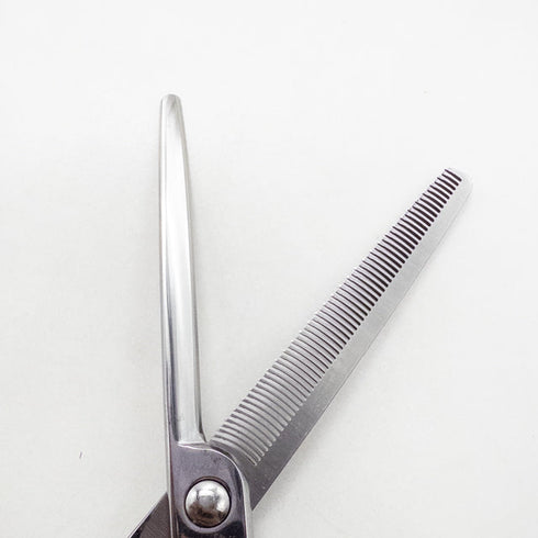 【モルクシザーMork】SG60 1/2 正刃 オフセット シザー セニング 美容ハサミ すきばさみ 美容師 理容師 約10~20% 右利き 6インチ 中古 sc2818