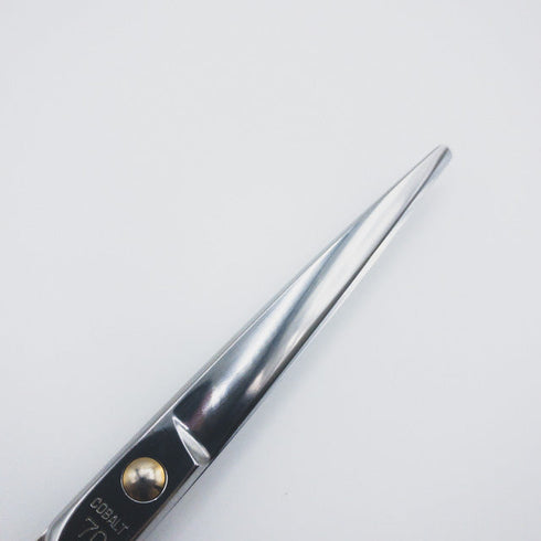 【東京理器 胡蝶】COBALT70 トリミングシザー オフセット 右利き トリマー ペット 7インチ 中古 sc282