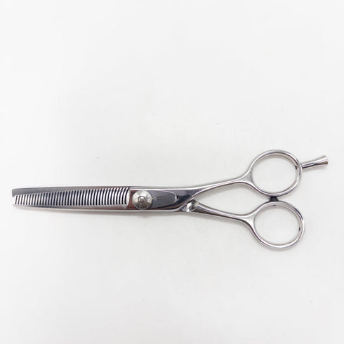 【ハヤシシザーズ ハヤシシザーHAYASHI SCISSORS】 メガネ シザー セニング 美容ハサミ すきばさみ 美容師 理容師 約10% 右利き 6インチ 中古 sc2824