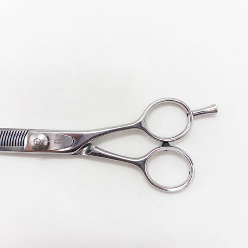 【ハヤシシザーズ ハヤシシザーHAYASHI SCISSORS】 メガネ シザー セニング 美容ハサミ すきばさみ 美容師 理容師 約10% 右利き 6インチ 中古 sc2824