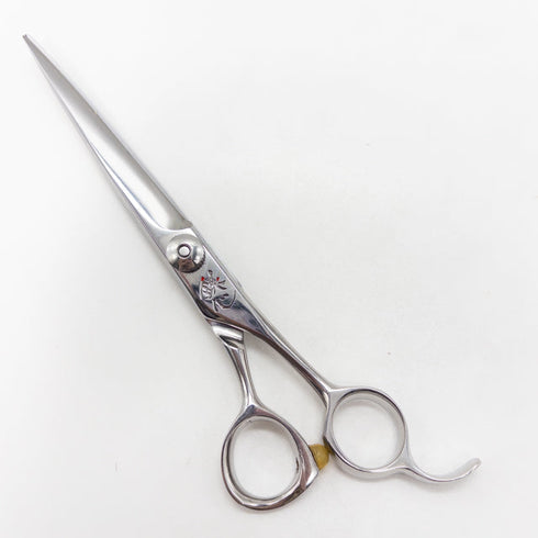 【キクボシkikuboshi菊星】鋏心 新超合金COMS鋼 シザー オフセット 理容 美容ハサミ 美容師 理容師 右利き 6.2インチ 中古 sc2827