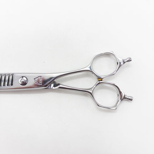 【ミズタニシザーズ ミズタニシザーMIZUTANI SCISSORS】ACRO YURAGI6 メガネ シザー セニング 美容ハサミ すきばさみ 美容師 理容師 約25~30% 右利き 6インチ 中古 sc2832