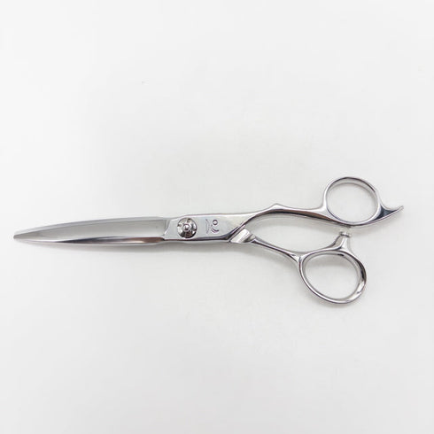 【キラシザーズ キラシザーKIRA】WRINKLEリンクル シザー オフセット 理容 美容ハサミ 美容師 理容師 右利き 6.3インチ 中古 sc2833