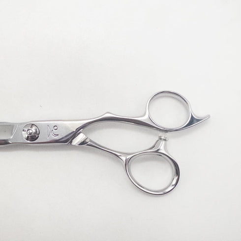 【キラシザーズ キラシザーKIRA】WRINKLEリンクル シザー オフセット 理容 美容ハサミ 美容師 理容師 右利き 6.3インチ 中古 sc2833