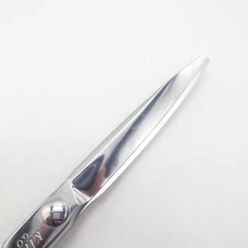 【キラシザーズ キラシザーKIRA】WRINKLEリンクル シザー オフセット 理容 美容ハサミ 美容師 理容師 右利き 6.3インチ 中古 sc2833