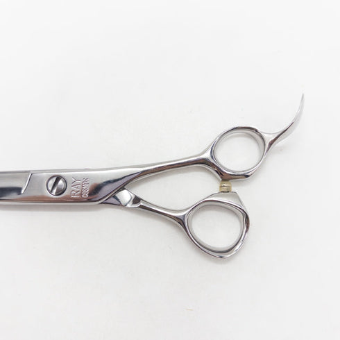 【ヒカリシザーズHIKARI光シザーHIKARI SCISSORS】RAY COSMOS135レイコスモス シザー オフセット 理容 美容ハサミ 美容師 理容師 右利き 7インチ 中古 sc2845