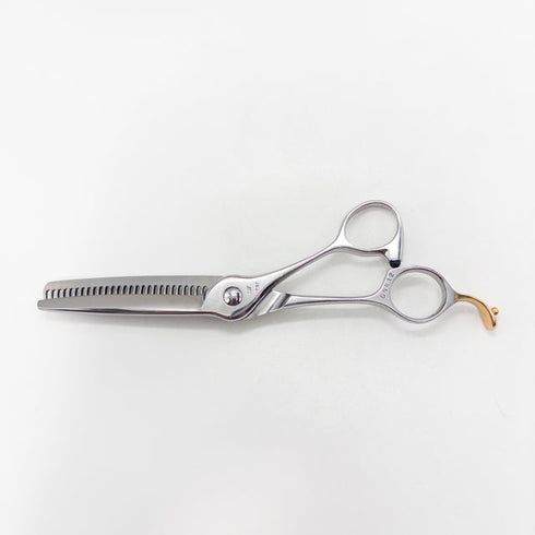 【ナルトシザーズ ナルトシザーNARUTO SCISSORS】三梳きヘネシーリスハンドS27 オフセット シザー セニング 美容ハサミ すきばさみ 美容師 理容師 約25~30% 右利き 6.2インチ 中古 sc2851