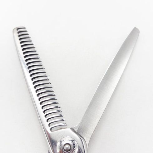 【ナルトシザーズ ナルトシザーNARUTO SCISSORS】三梳きヘネシーリスハンドS27 オフセット シザー セニング 美容ハサミ すきばさみ 美容師 理容師 約25~30% 右利き 6.2インチ 中古 sc2851