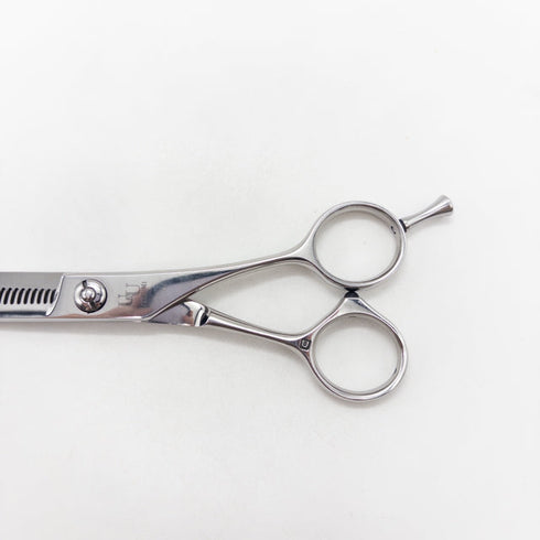 【内海ウツミUTSUMI】WT-60/35 メガネ シザー セニング 美容ハサミ すきばさみ 美容師 理容師 約20% 右利き 6インチ 中古 sc2852