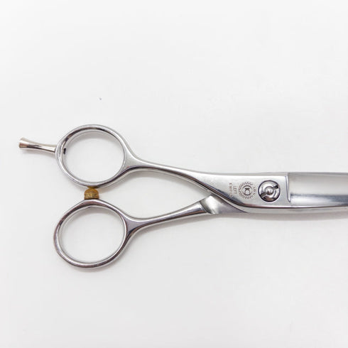 【光邦KOUHO】LEFT KWR60カーブ ドライカット シザー メガネ 理容 美容ハサミ 美容師 理容師 左利き 6インチ 中古 sc2853