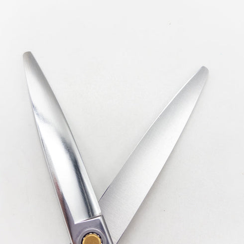 【ロイヤルマスターROYAL MASTER】WILLOW MO60 笹刃ドライカット シザー メガネ 理容 美容ハサミ 美容師 理容師 右利き 6インチ 中古 sc2858