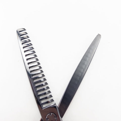 【オオカワプロシザーズ オオカワプロシザーOKAWA PRO SCISSORS】HC193 DLCコーティング メガネ シザー セニング 美容ハサミ すきばさみ 美容師 理容師 約25~30% 右利き 5.8インチ 中古 sc2859