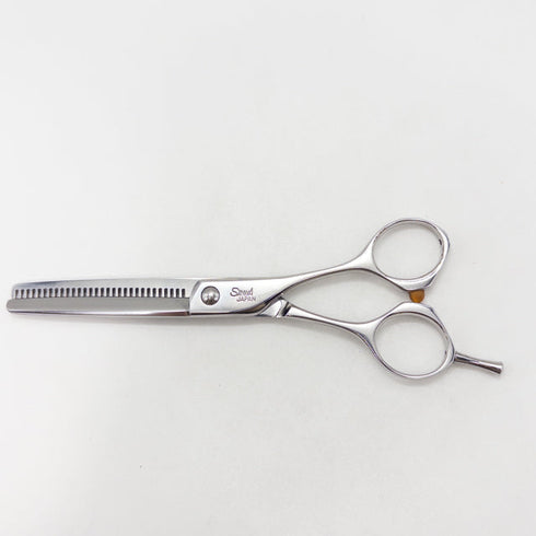 【三和技研SANWA SGK】SX-T30 メガネ シザー セニング 美容ハサミ すきばさみ 美容師 理容師 約25% 右利き 6インチ 中古 sc2869
