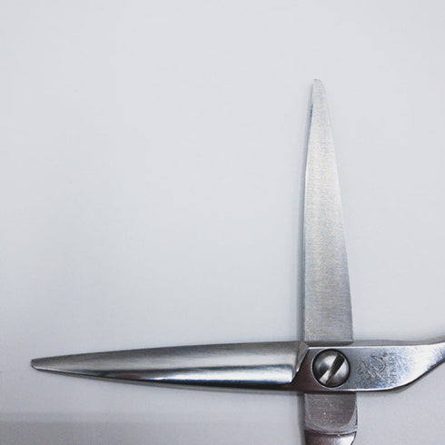 【ヒカリシザーズHIKARI光シザーHIKARI SCISSORS】E-5.5 シザー メガネ 理容 美容ハサミ 美容師 理容師 右利き 5.5インチ 中古 sc292