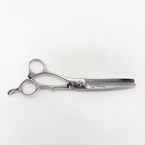 【マック シザーBMAC】FT-3131B/S L オフセット シザー セニング 美容ハサミ すきばさみ 美容師 理容師 約30% 左利き 6インチ 中古 sc2925