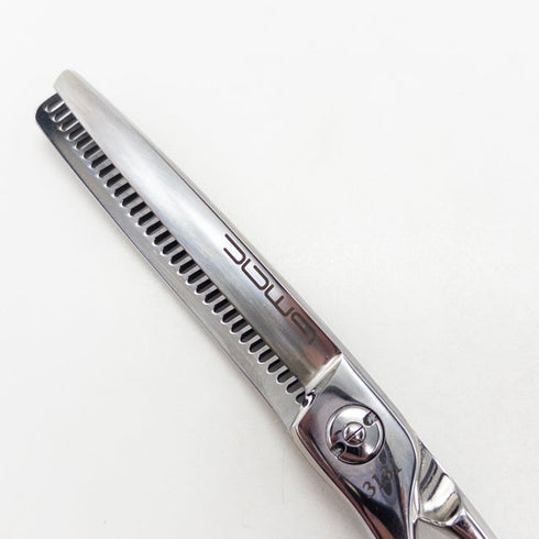 【マック シザーBMAC】FT-3131B/S L オフセット シザー セニング 美容ハサミ すきばさみ 美容師 理容師 約30% 左利き 6インチ 中古 sc2925