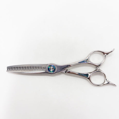 【トギノンTOGINON】プレミアムクイーンスター5.8 メガネ シザー セニング 美容ハサミ すきばさみ 美容師 理容師 約17% 右利き 5.8インチ 中古 sc2929