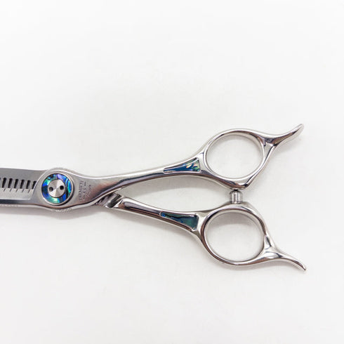 【トギノンTOGINON】プレミアムクイーンスター5.8 メガネ シザー セニング 美容ハサミ すきばさみ 美容師 理容師 約17% 右利き 5.8インチ 中古 sc2929