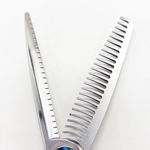 【トギノンTOGINON】プレミアムクイーンスター5.8 メガネ シザー セニング 美容ハサミ すきばさみ 美容師 理容師 約17% 右利き 5.8インチ 中古 sc2929