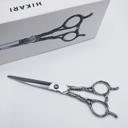 美品【ヒカリシザーズHIKARI光シザーHIKARI SCISSORS】Roi COSMOSロアコスモス922 シザー メガネ 理容 美容ハサミ 美容師 理容師 右利き 6.3インチ 中古 sc293