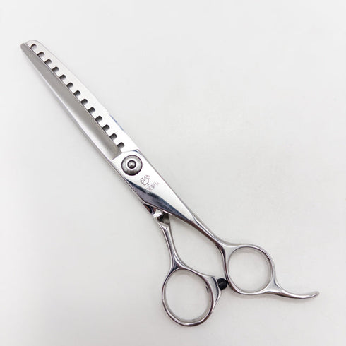 【ジョーウェルJOEWELL】JGT-X13G オフセット シザー セニング 美容ハサミ すきばさみ 美容師 理容師 約80% 右利き 6.3インチ 中古 sc2938