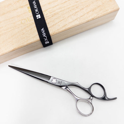 【オオカワプロシザーズ オオカワプロシザーOKAWA PRO SCISSORS】SG60X シザー オフセット 理容 美容ハサミ 美容師 理容師 右利き 6インチ 中古 sc2945